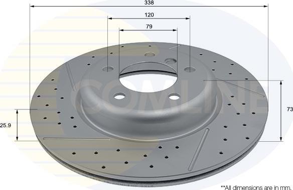 Comline ADC2816V - Disque de frein cwaw.fr