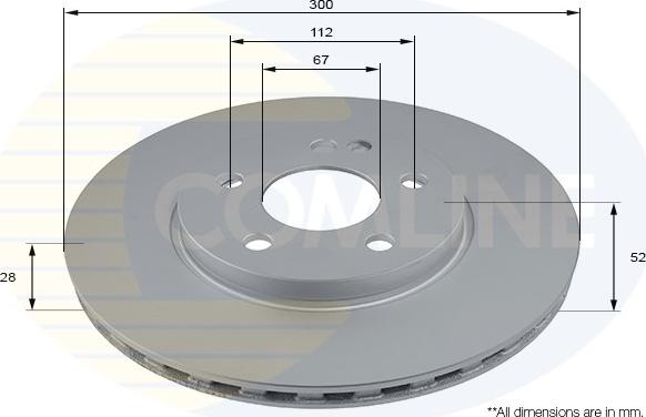 Comline ADC2818V - Disque de frein cwaw.fr