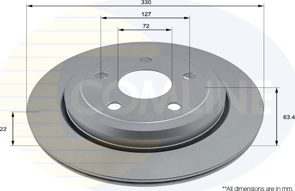 Comline ADC2889V - Disque de frein cwaw.fr