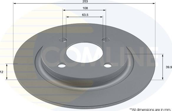 Comline ADC2881 - Disque de frein cwaw.fr