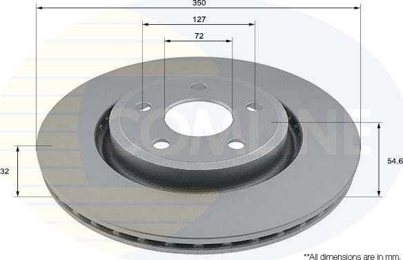 Comline ADC2888V - Disque de frein cwaw.fr