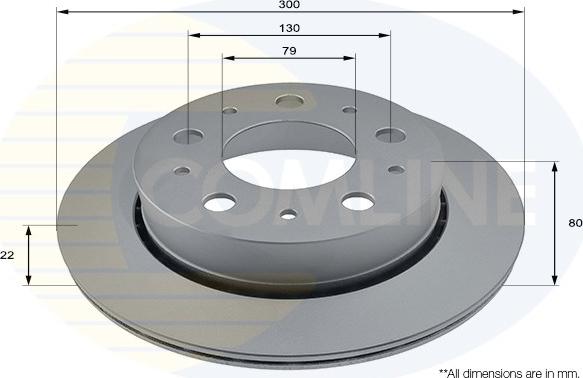 Comline ADC2833V - Disque de frein cwaw.fr