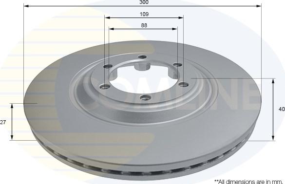 Comline ADC2821V - Disque de frein cwaw.fr