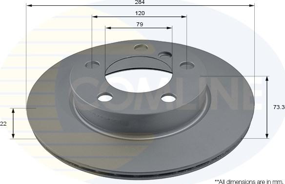 Comline ADC2823V - Disque de frein cwaw.fr