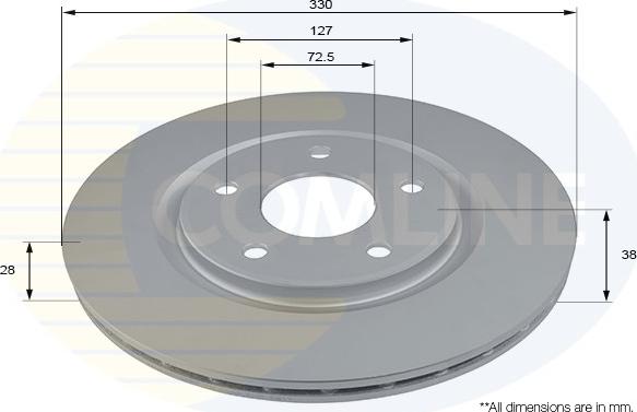 Comline ADC2822V - Disque de frein cwaw.fr