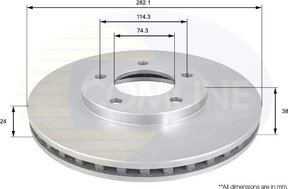 Comline ADC2306V - Disque de frein cwaw.fr