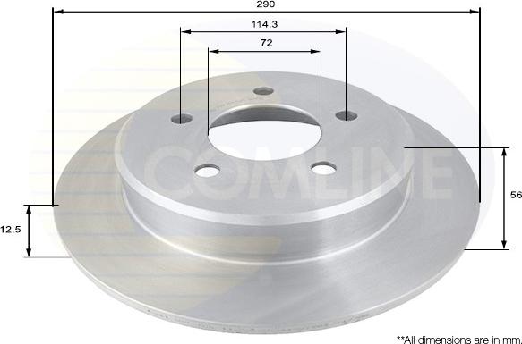 Comline ADC2312 - Disque de frein cwaw.fr