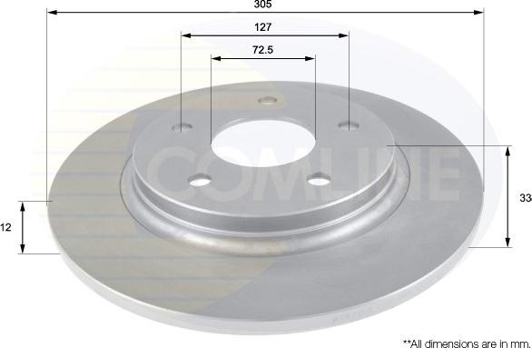 Comline ADC2323 - Disque de frein cwaw.fr