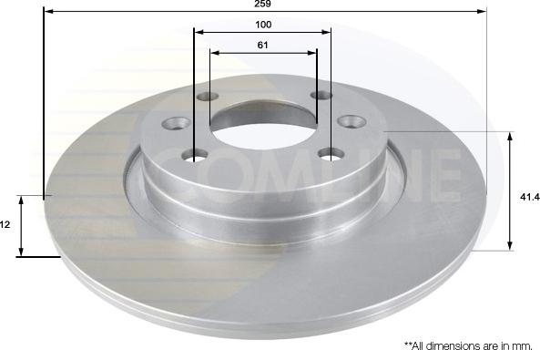 Comline ADC2709 - Disque de frein cwaw.fr