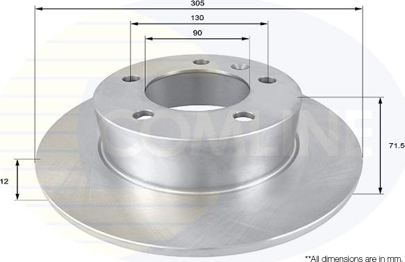 Comline ADC2700 - Disque de frein cwaw.fr