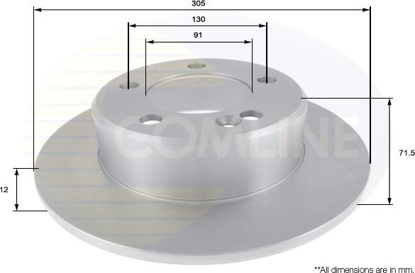 Comline ADC2707 - Disque de frein cwaw.fr