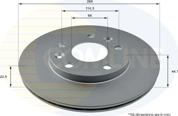 Comline ADC2730V - Disque de frein cwaw.fr