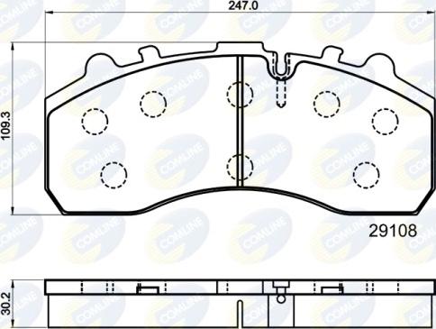 Comline CBP9042MK - Kit de plaquettes de frein, frein à disque cwaw.fr