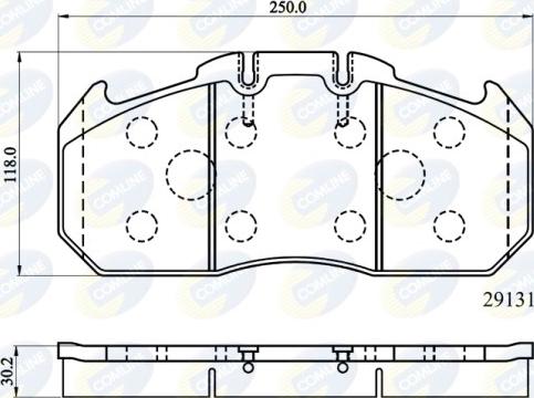 Comline CBP9058MK - Kit de plaquettes de frein, frein à disque cwaw.fr