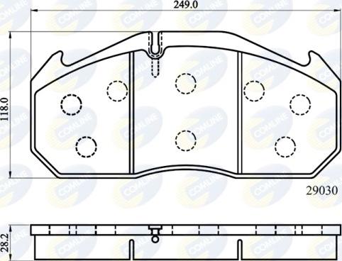 Comline CBP9014MK - Kit de plaquettes de frein, frein à disque cwaw.fr