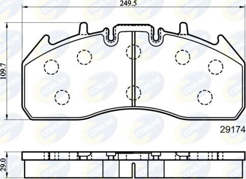 Comline CBP9078MK - Kit de plaquettes de frein, frein à disque cwaw.fr