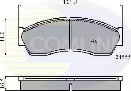 Comline CBP0999 - Kit de plaquettes de frein, frein à disque cwaw.fr