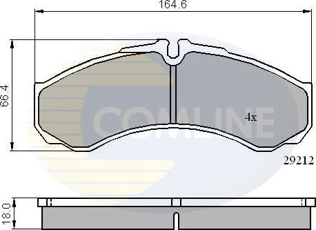 Comline CBP0909 - Kit de plaquettes de frein, frein à disque cwaw.fr