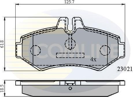 Comline CBP0914 - Kit de plaquettes de frein, frein à disque cwaw.fr