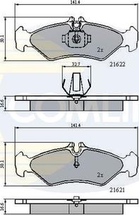 Comline CBP0453 - Kit de plaquettes de frein, frein à disque cwaw.fr