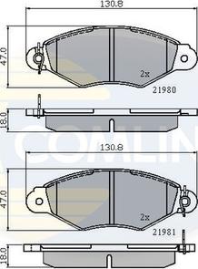 Comline CBP0485 - Kit de plaquettes de frein, frein à disque cwaw.fr