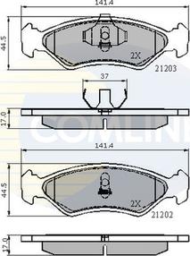 Comline CBP0502 - Kit de plaquettes de frein, frein à disque cwaw.fr