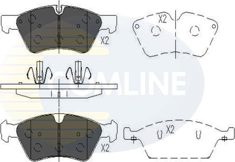 Comline CBP06060 - Kit de plaquettes de frein, frein à disque cwaw.fr