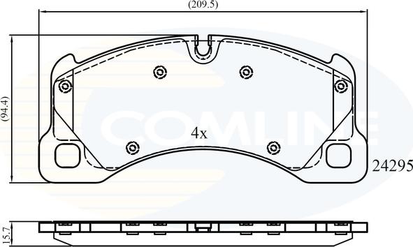 Comline CBP06039 - Kit de plaquettes de frein, frein à disque cwaw.fr