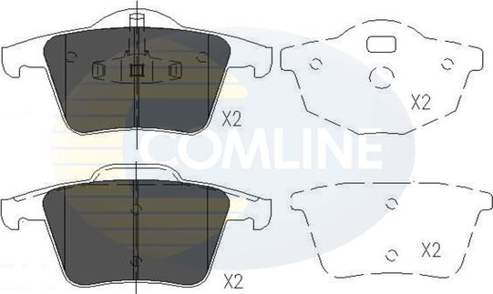 Comline CBP06027 - Kit de plaquettes de frein, frein à disque cwaw.fr