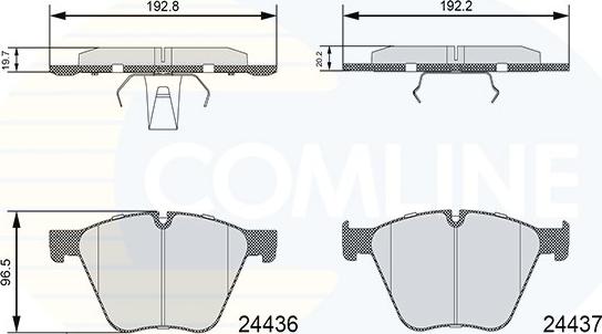 Comline CBP06111 - Kit de plaquettes de frein, frein à disque cwaw.fr