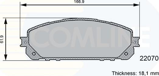 Comline CBP06113 - Kit de plaquettes de frein, frein à disque cwaw.fr