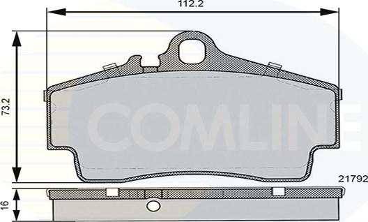 Comline CBP06130 - Kit de plaquettes de frein, frein à disque cwaw.fr