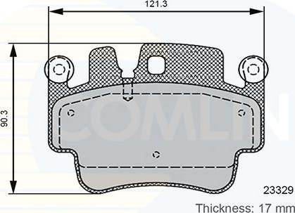 Comline CBP06131 - Kit de plaquettes de frein, frein à disque cwaw.fr