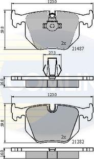 Comline CBP01547 - Kit de plaquettes de frein, frein à disque cwaw.fr