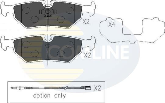 Comline CBP01527 - Kit de plaquettes de frein, frein à disque cwaw.fr