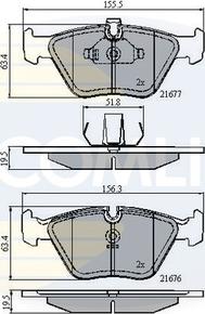 Comline CBP01010 - Kit de plaquettes de frein, frein à disque cwaw.fr