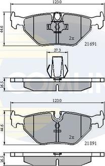 Comline CBP01011 - Kit de plaquettes de frein, frein à disque cwaw.fr