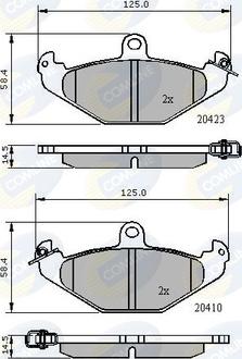 Comline CBP01081 - Kit de plaquettes de frein, frein à disque cwaw.fr