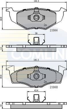 Comline CBP0180 - Kit de plaquettes de frein, frein à disque cwaw.fr