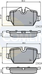 Comline CBP01710 - Kit de plaquettes de frein, frein à disque cwaw.fr