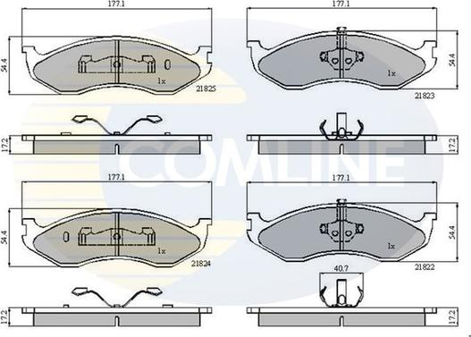 Comline CBP0845 - Kit de plaquettes de frein, frein à disque cwaw.fr