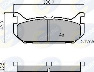 Comline CBP0327 - Kit de plaquettes de frein, frein à disque cwaw.fr