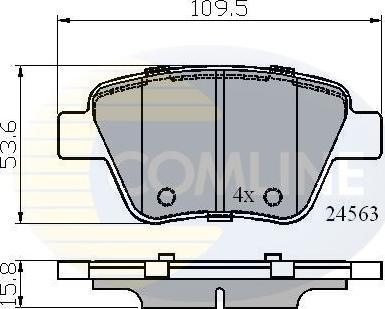 Comline CBP02022 - Kit de plaquettes de frein, frein à disque cwaw.fr