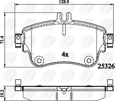 Comline CBP02151 - Kit de plaquettes de frein, frein à disque cwaw.fr