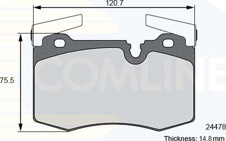 Comline CBP02109 - Kit de plaquettes de frein, frein à disque cwaw.fr