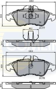 Comline CBP0212 - Kit de plaquettes de frein, frein à disque cwaw.fr