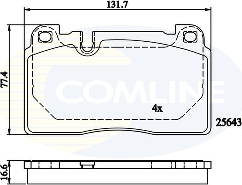 Comline CBP02302 - Kit de plaquettes de frein, frein à disque cwaw.fr