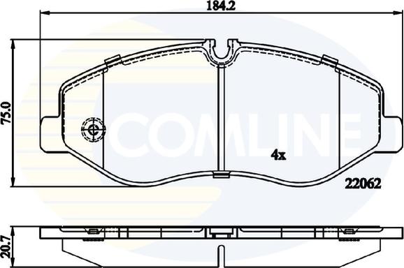 Comline CBP02317 - Kit de plaquettes de frein, frein à disque cwaw.fr