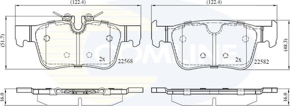 Comline CBP02375 - Kit de plaquettes de frein, frein à disque cwaw.fr