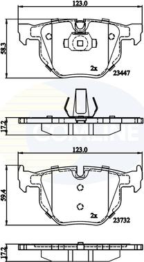 Comline CBP02295 - Kit de plaquettes de frein, frein à disque cwaw.fr